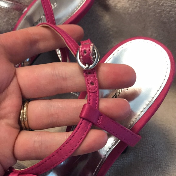 Jacqueline Farrar pink strappy heels with bows - Picture 6 of 9